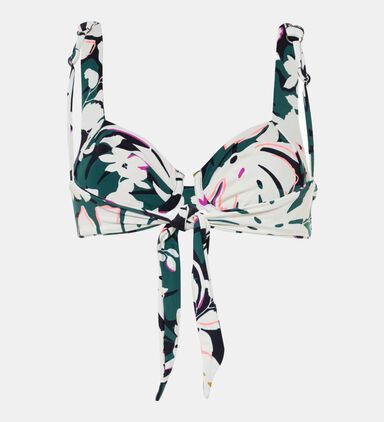 Tropical Leaves Archie Bikini Top