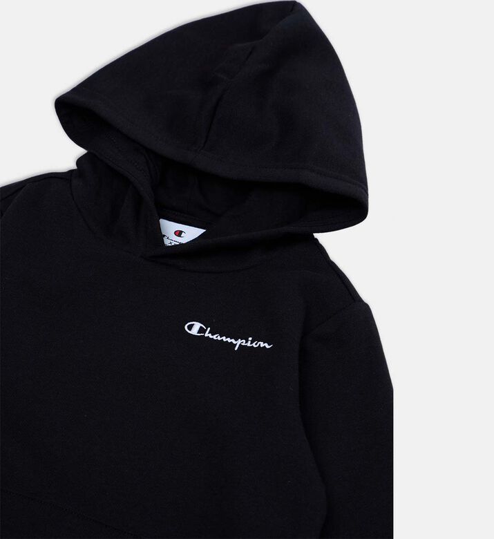 Champion Logo-detail Kangaroo Pocket Hoodie, Black, Xs, Packshot View