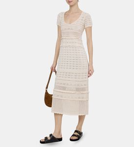 Aurore Crochet Short- Sleeve Maxi Dress