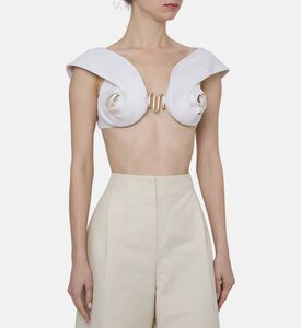 بلوزة أرونا كريب بدون أكمام