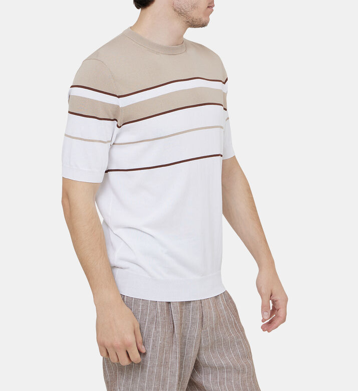 Pure Cotton Crepe Yarn T-shirt