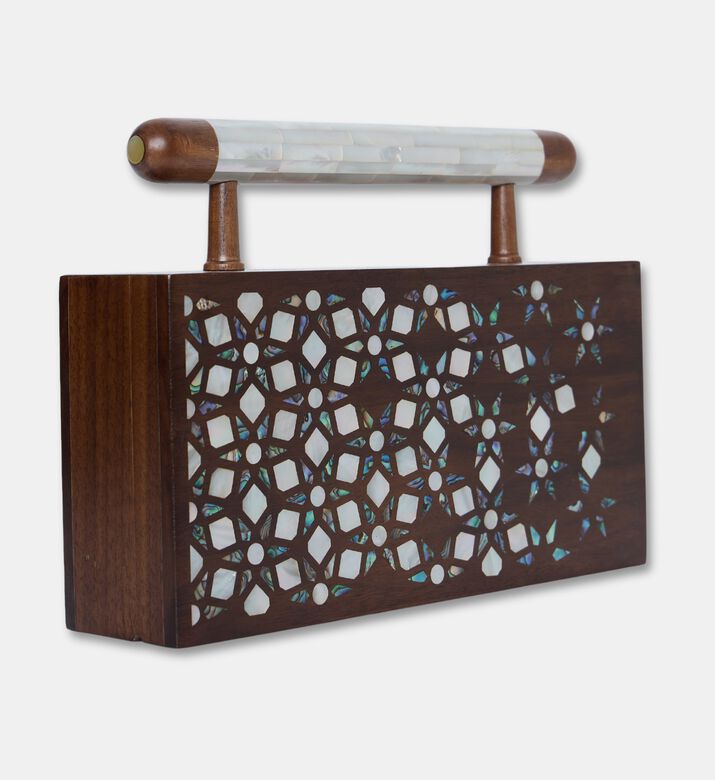 Darmisak Jasmine Handled Clutch, Packshot View