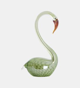 Glass Swan Glossy-finish Ornament