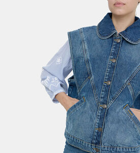Sleeveless Denim Vest
