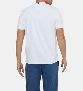 تيشيرت بياقة مستديرة مطرز بلوغو