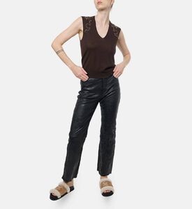 Zadig et Voltaire Knit V-neck Sleeveless Top, Model View