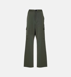 بنطال كارجو واسع متعدد الجيوب بأرجل عريضة