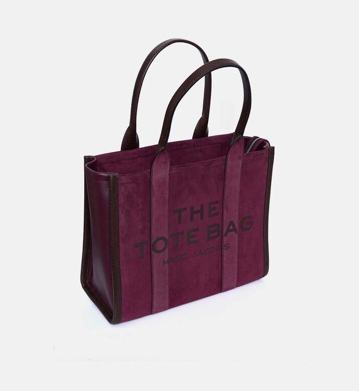 Marc Jacobs Suede Top Zip Closure Tote Bag, Light-violet, Packshot View