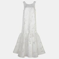 Ruffle Embellished Floral Midi Dress