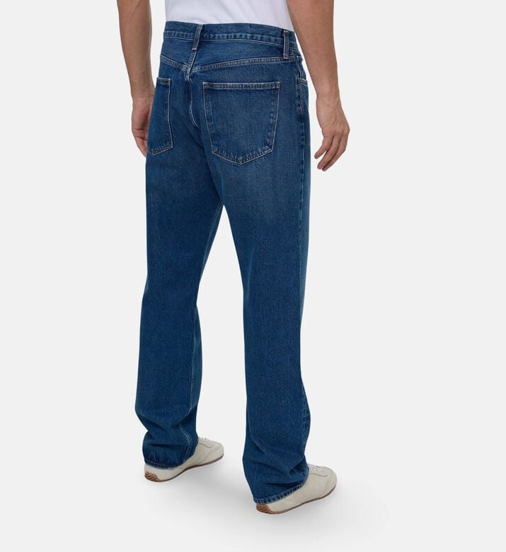 Agolde Dark-wash Tapered-leg Jeans, Model View