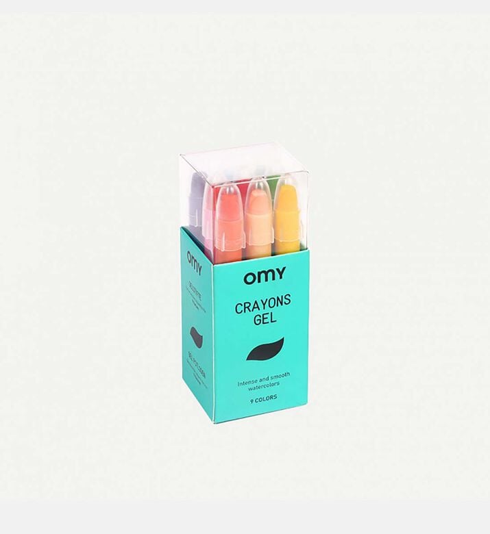 Gel 9 Colored Gel Crayons Box