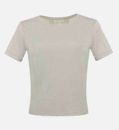 Back Free Textured Blouse