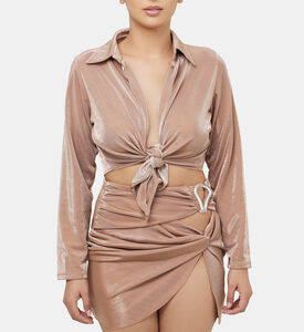 Greta Tie-front Crop Top