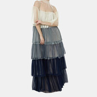 Off-shoulder Layered Dress