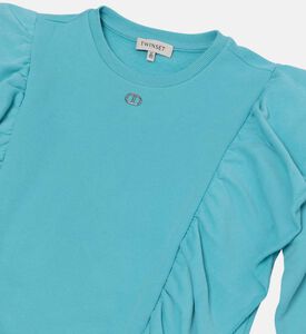 Girl Frill-detailed Sweatshirt Girl Frill-detailed Sweatshirt