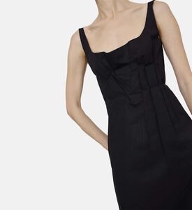 Cotton Poplin Trapeze Midi Dress Cotton Poplin Trapeze Midi Dress