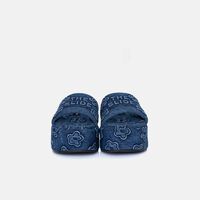 The Puffy Daisy Denim Platform Sandals
