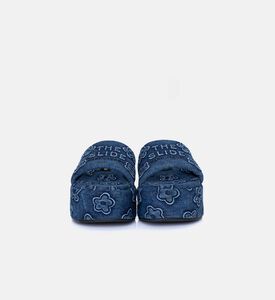 The Puffy Daisy Denim Platform Sandals The Puffy Daisy Denim Platform Sandals