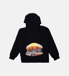 Sprayground Urban Car Vandal Tag Hoodie, Black, 16y, Packshot View