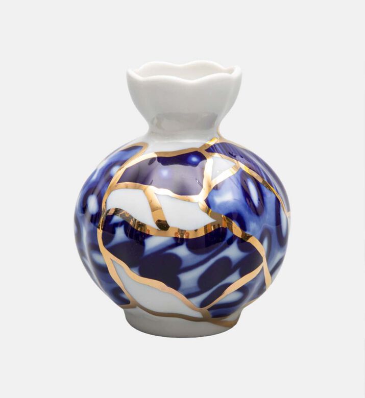 Baikal Gold Tulip Porcelain Vase