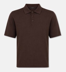 Slowear Silk-cotton Short-sleeve Polo Shirt, Brown, 56, Packshot View