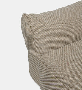 Home Deco and More Nirvana Multipurpose Outdoor Pouf, Beige, Packshot View