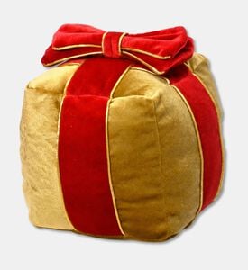 Kaemingk Bow Giftbox Velvet, Gold, Packshot View