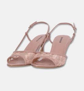 Lola Cruiz Alberta Lace Slingback Sandals, Nude, Eu-39, Packshot View