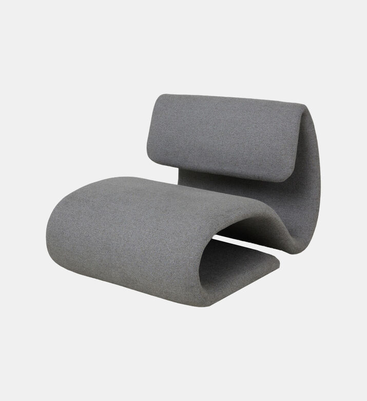 Dan Form Dubna Boucle Fabric Lounge Chair, Packshot View