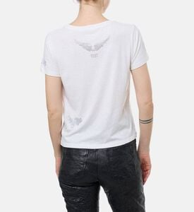 Zadig et Voltaire Rhinestone-embellished Crewneck T-shirt, Model View Zadig et Voltaire Rhinestone-embellished Crewneck T-shirt, Model View