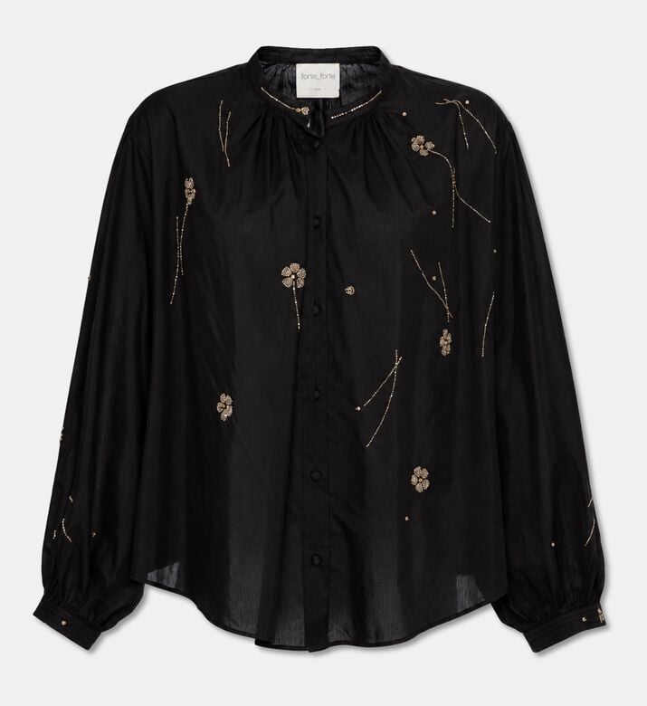 Forte-Forte Embellished Fleurs D Orient Shirt, Packshot View