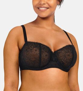 Chantelle Day-to-night Half-cup Bra, Black, 32, C, Model View