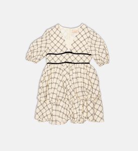 La Mia Bambina Chain-link Tiered Dress, Packshot View