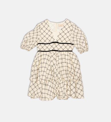 Chain-link Tiered Dress