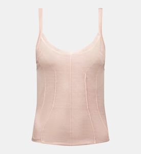 بلوزة بدون أكمام مستوحاة من الكورسيه