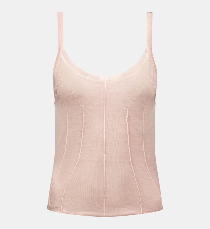 بلوزة بدون أكمام مستوحاة من الكورسيه