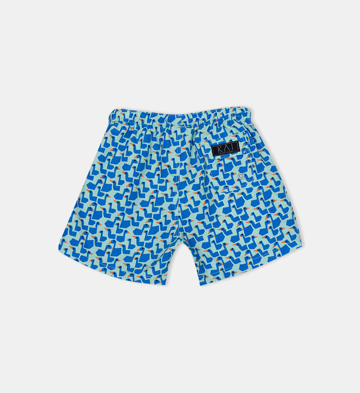 Junior Boy Mini Duckin Good Printed Swim Shorts Junior Boy Mini Duckin Good Printed Swim Shorts