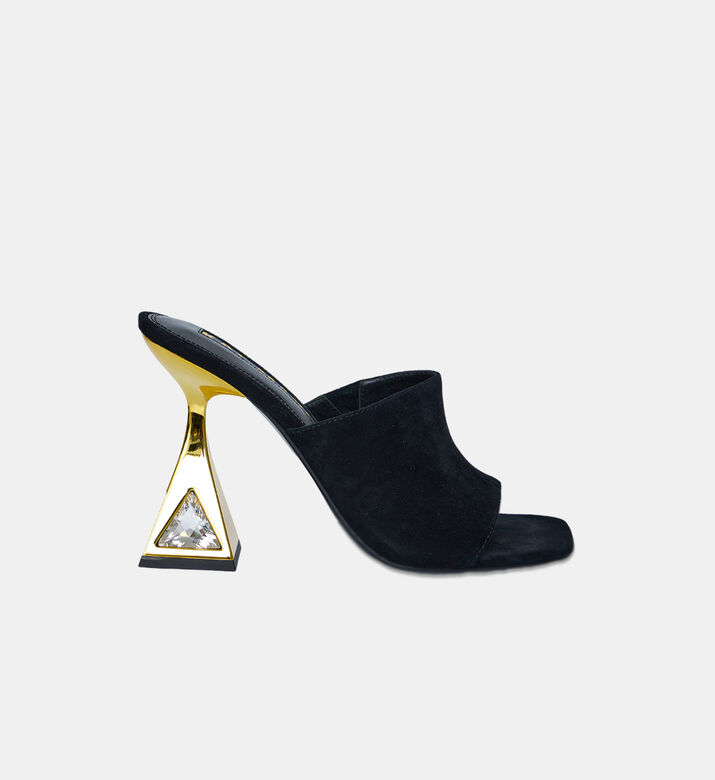 Aria Suede High-heel Mules