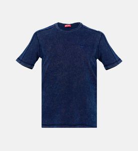 تيشيرت تي أدجيند باهت رخامي يشبه الدنيم