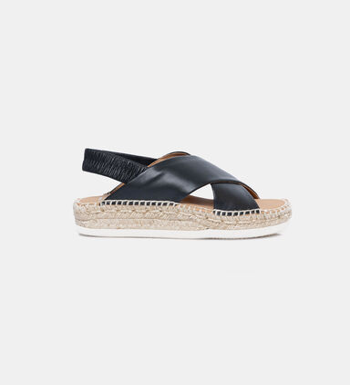Candy Flat Leather Espadrilles
