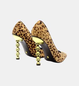 حذاء ليديا جلد بطبعة جلد الفهد