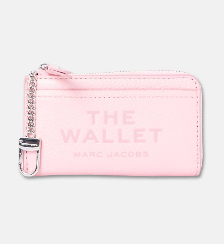 Marc Jacobs Cow Leather Zip Closure Wallet, Pink, Packshot View