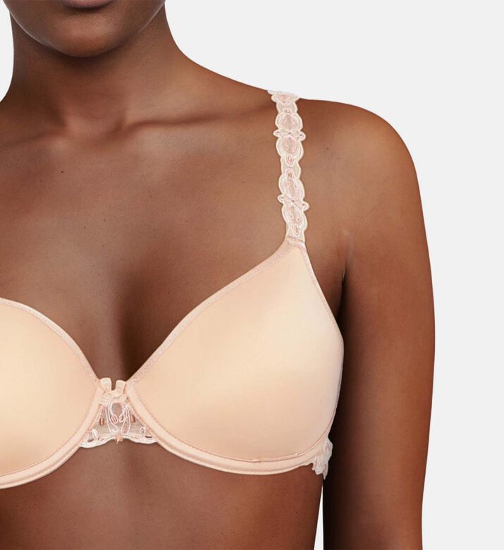 Embroidered-flower Regular-fit Bra