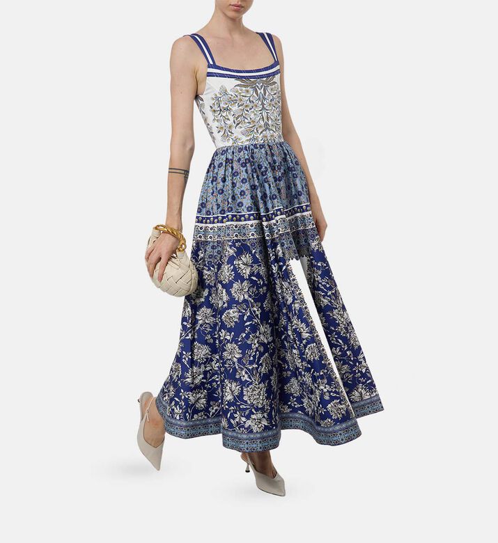 All-over Floral-print Sleeveless Dress
