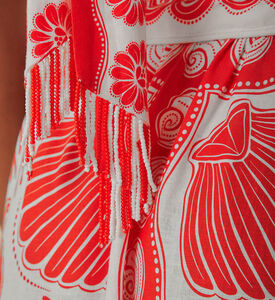 بلوزة قصيرة أينيكا شيل لينزينج كتان أوروبي بنقشة ايكوفيرو