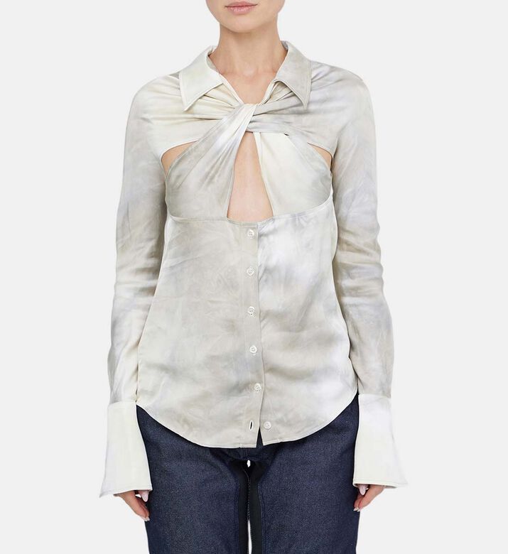 Cut-out Long Sleeved Shirt Cut-out Long Sleeved Shirt