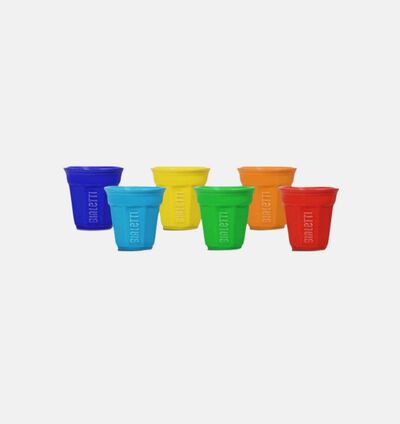 Multicolored Ceramic Espresso Cup 6-piece Set