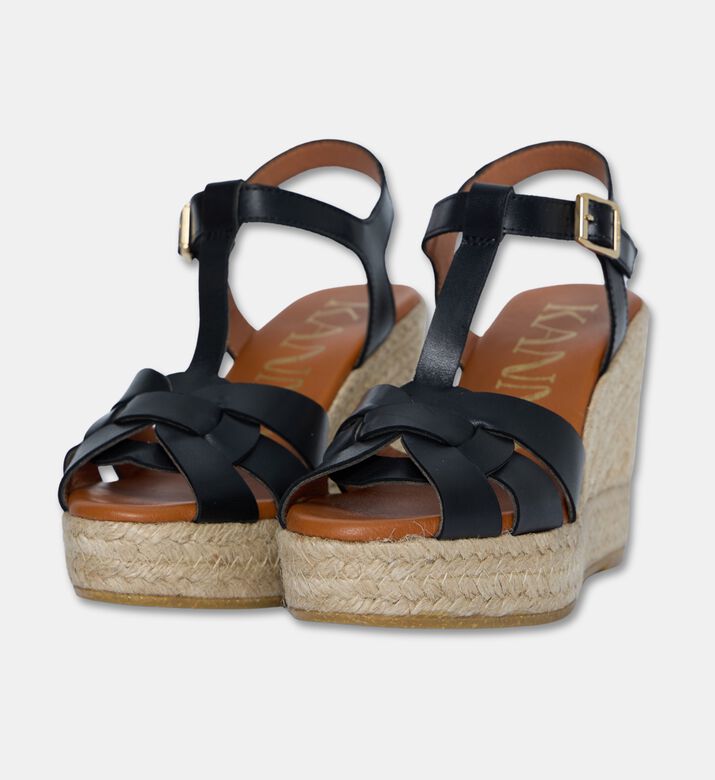Kanna Shoes Sandal Wedge, Black, Eu-41, Packshot View