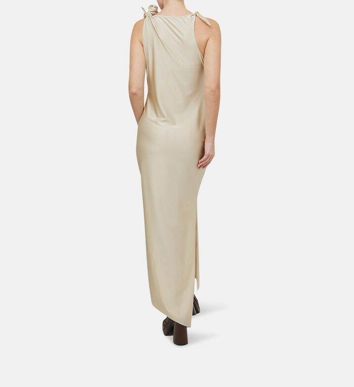 Asymmetric Cut-out Flower Gown Asymmetric Cut-out Flower Gown