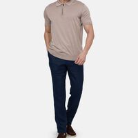 Washed-effect Straight-leg Trousers